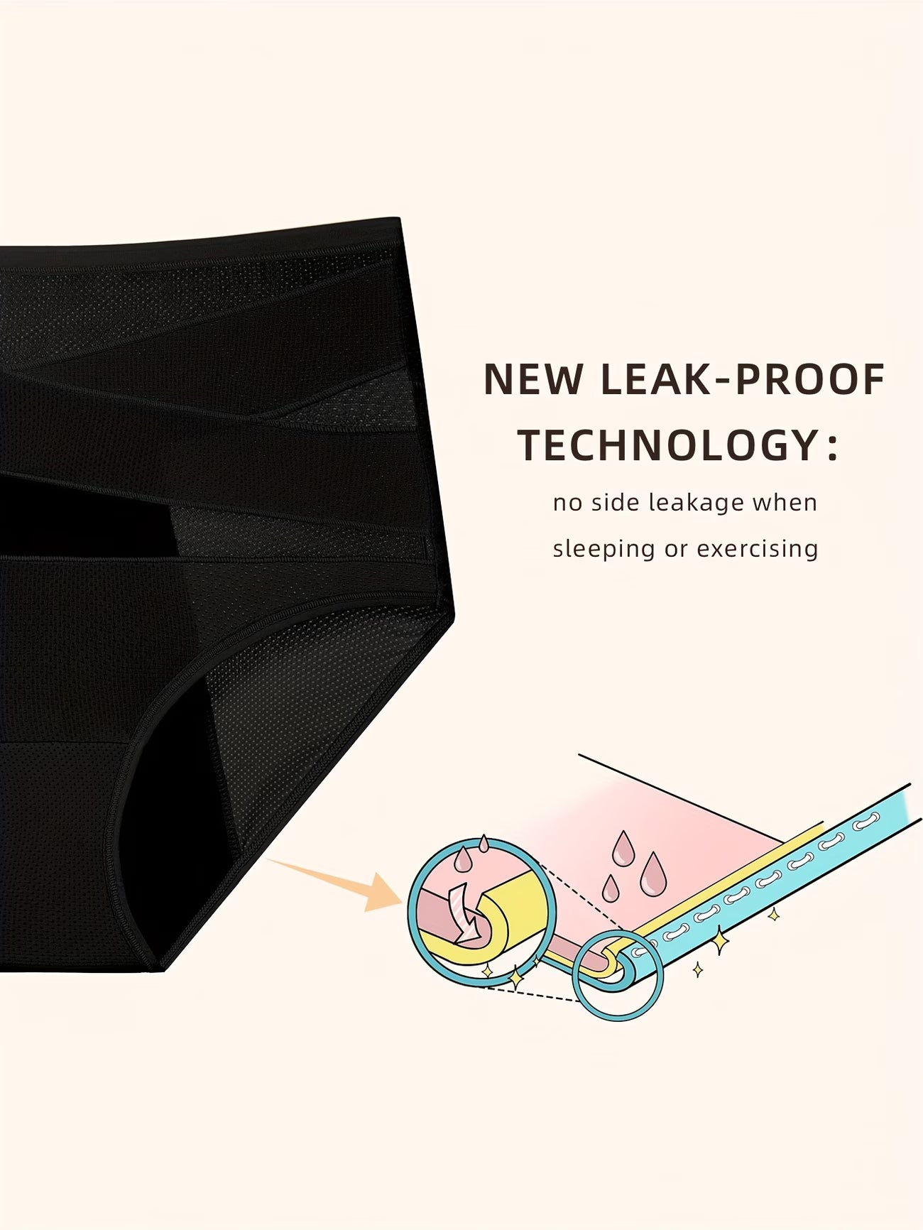 Leak-Proof High-Waisted Tummy Control Panty 3D Butt Lifting Effect (Buy 3 Get 3 Free)